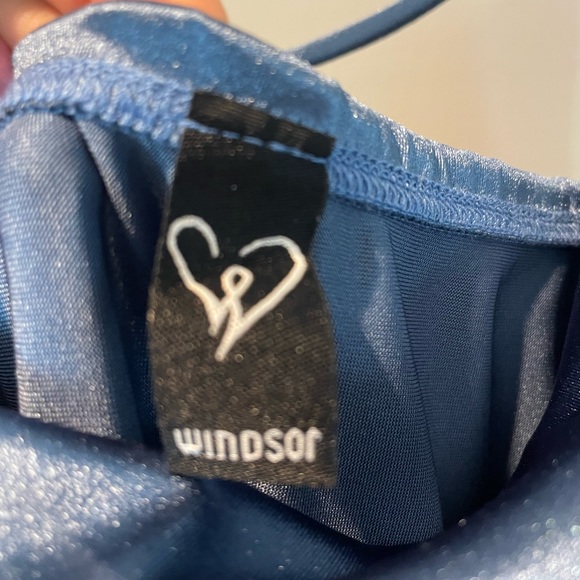 Blue one shoulder Bridesmaid Dress new with tags - Picture 5 of 7